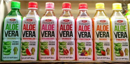 نوشیدنی آلوئه ورا طعم دار